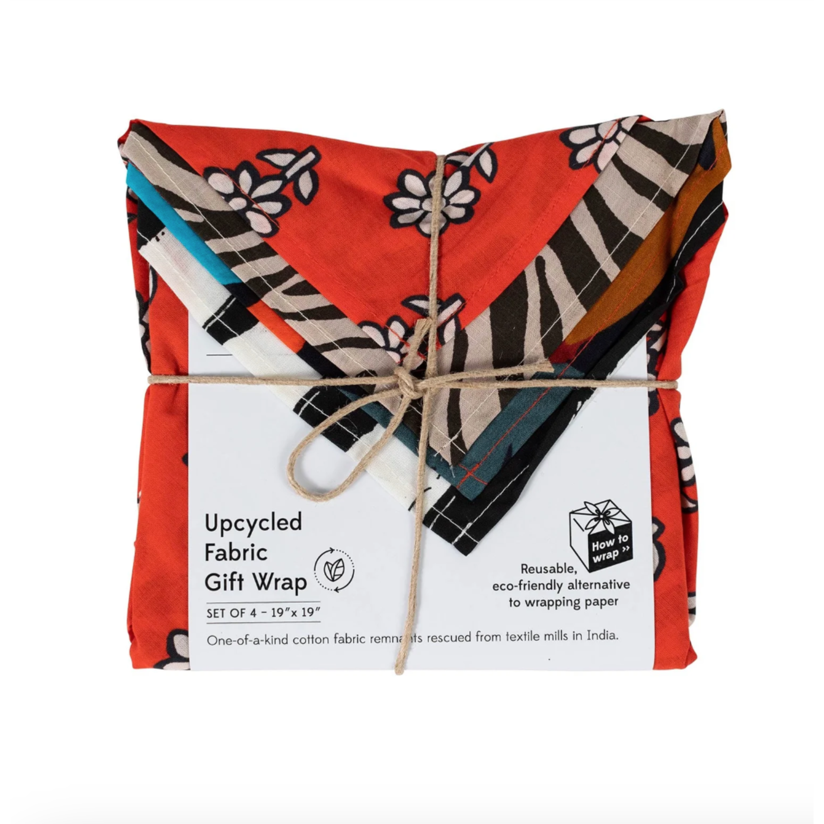 Upcycled Sari Gift Wrap Set