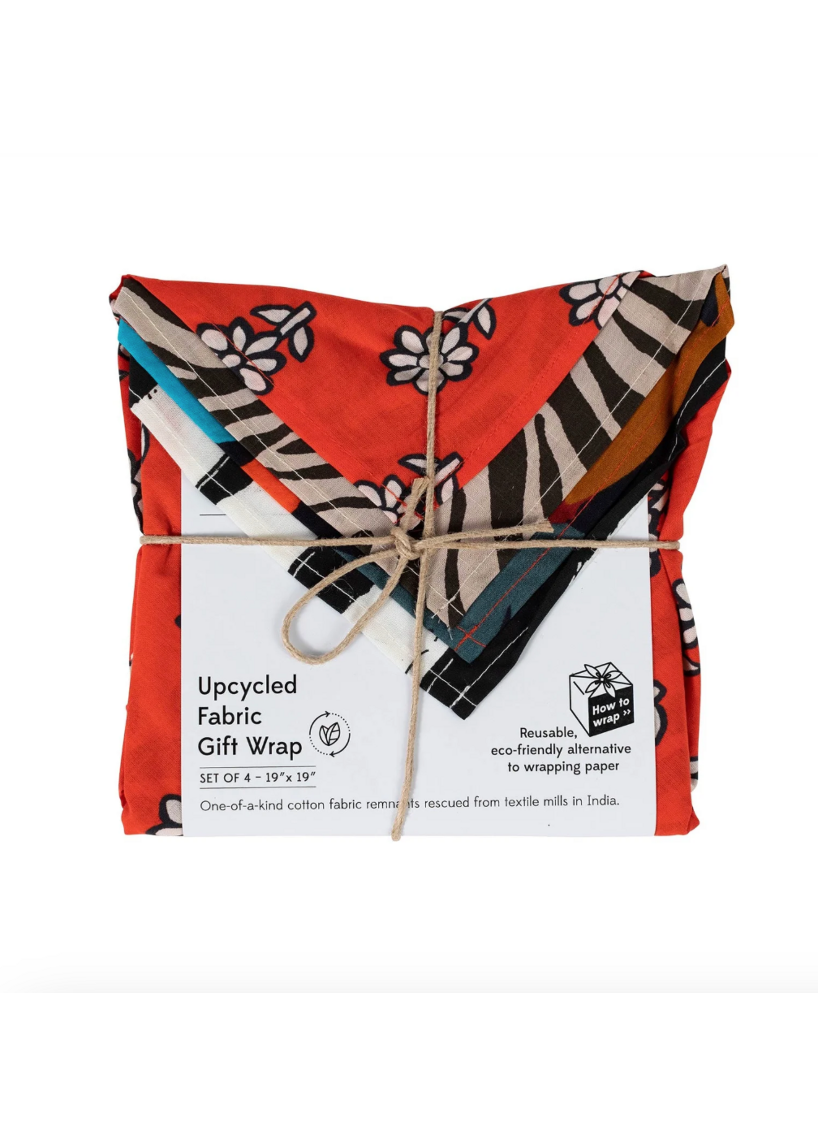 Upcycled Sari Gift Wrap Set