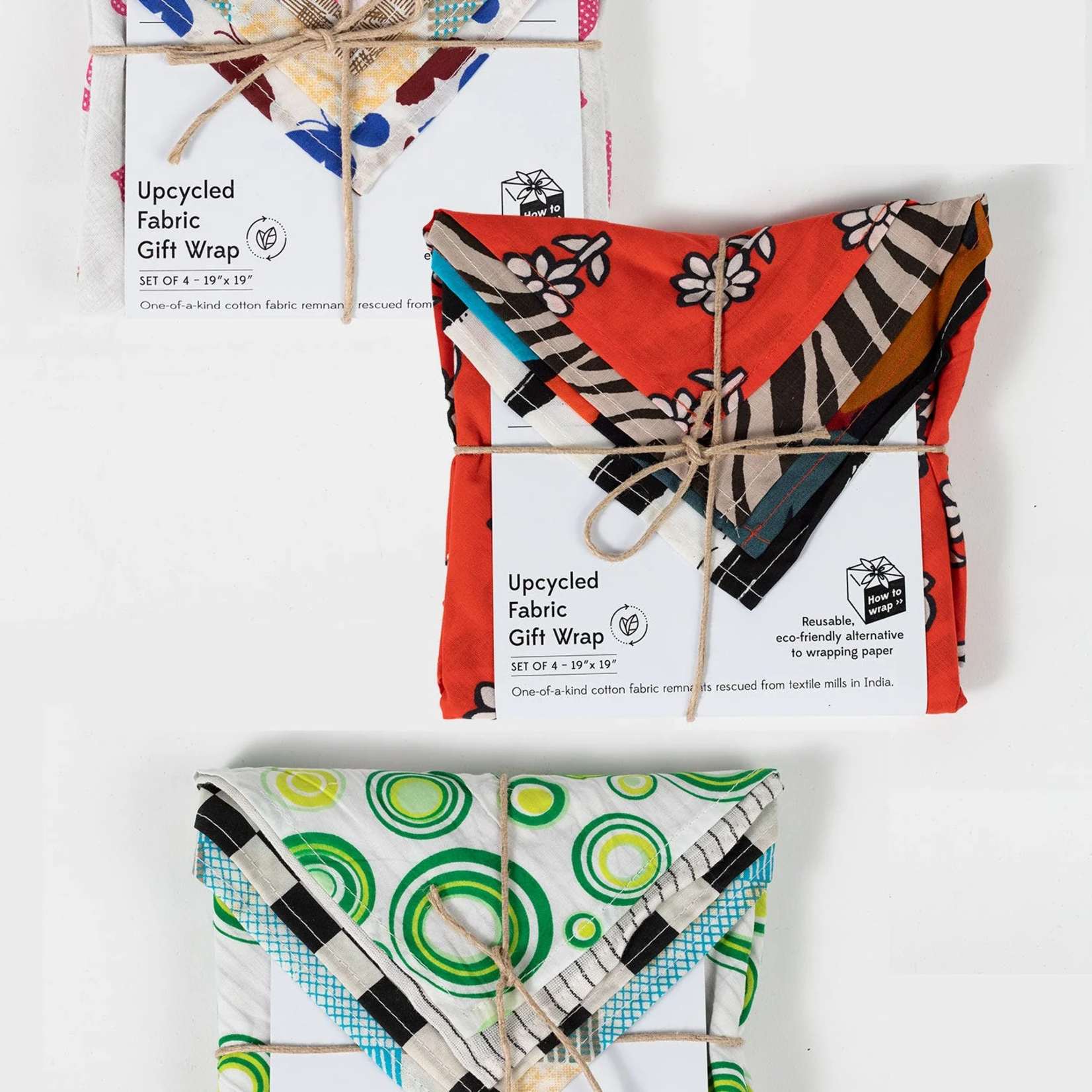 Upcycled Sari Gift Wrap Set