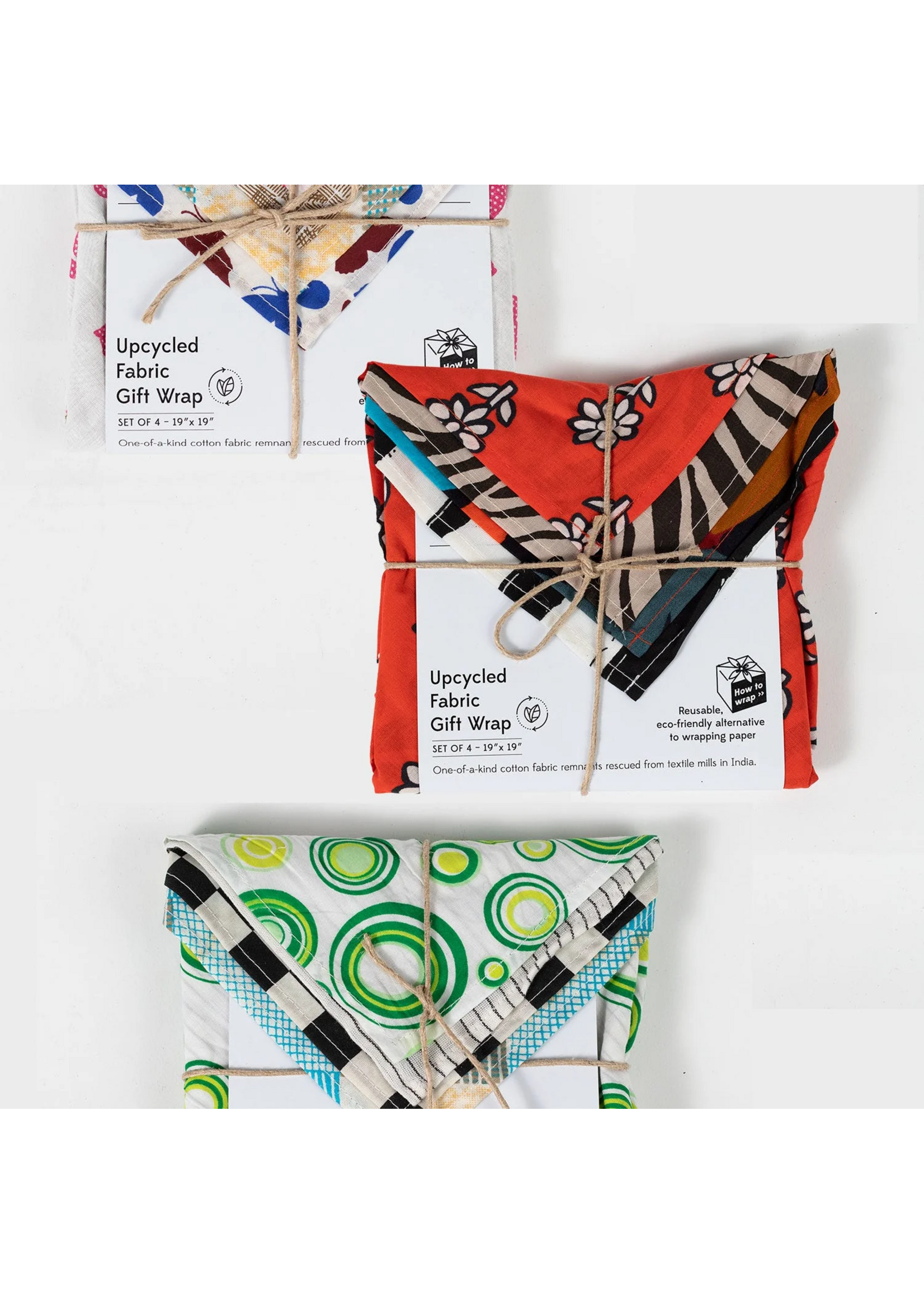 Upcycled Sari Gift Wrap Set