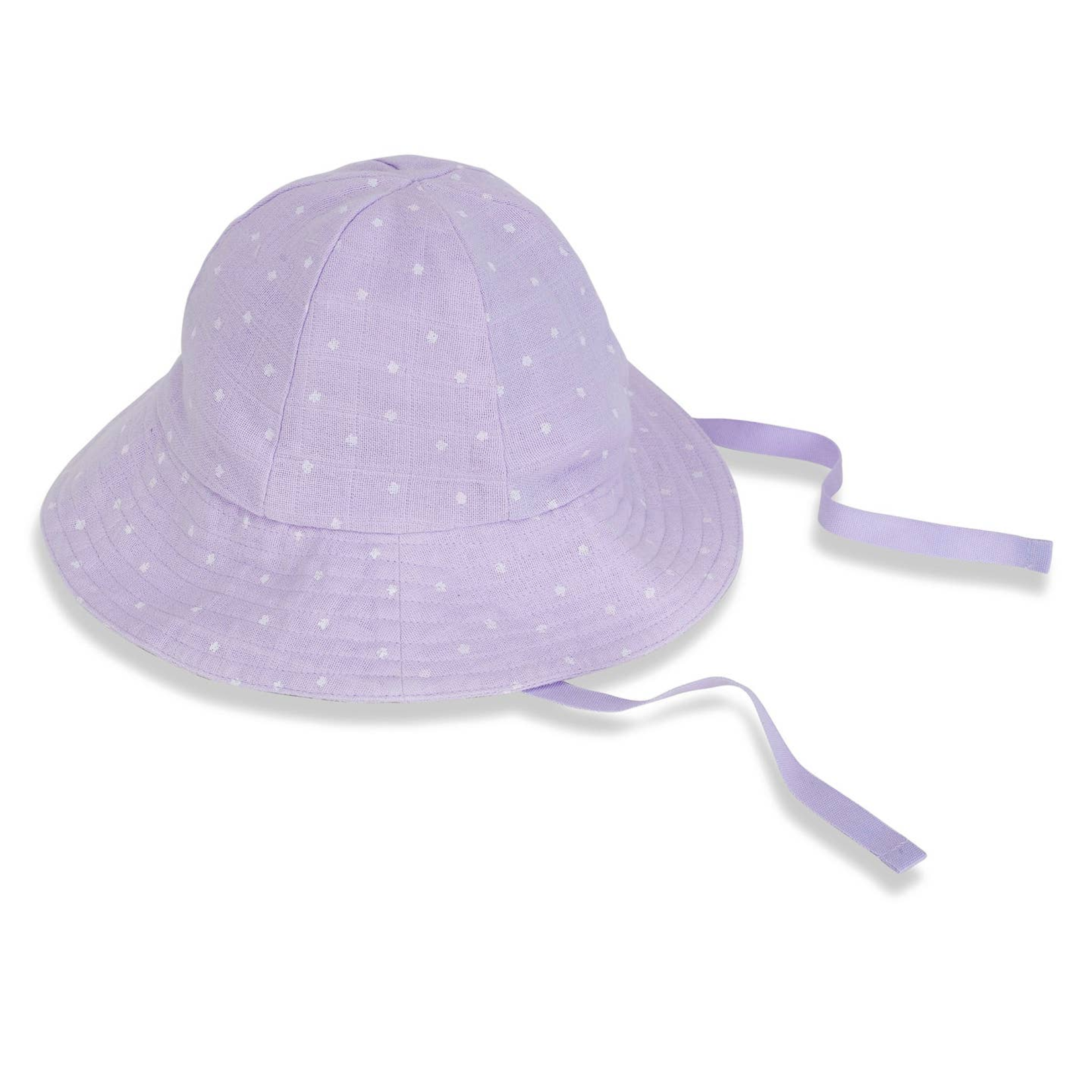 Muslin Sun Hat - Lavender Stars