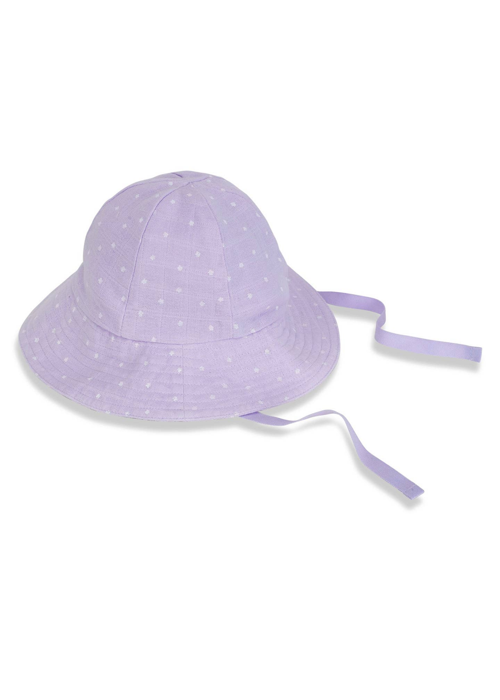 Muslin Sun Hat - Lavender Stars