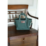 Maika Goods Recycled Cotton Canvas Mini Tote - Waxed Hunter Green