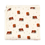 L'oved Baby Swaddle Blanket -Brown Bear
