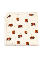 L'oved Baby Swaddle Blanket -Brown Bear