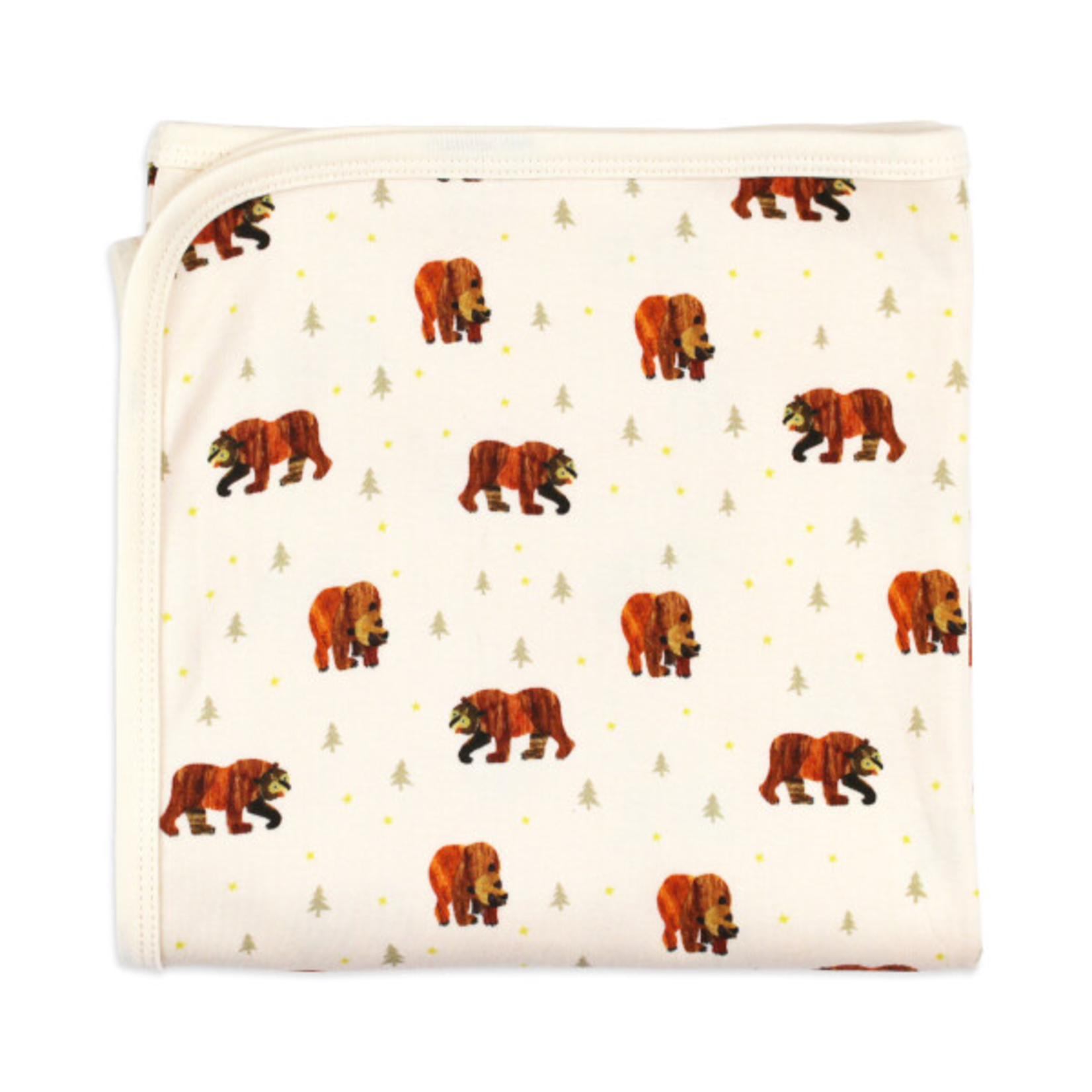 L'oved Baby Swaddle Blanket -Brown Bear
