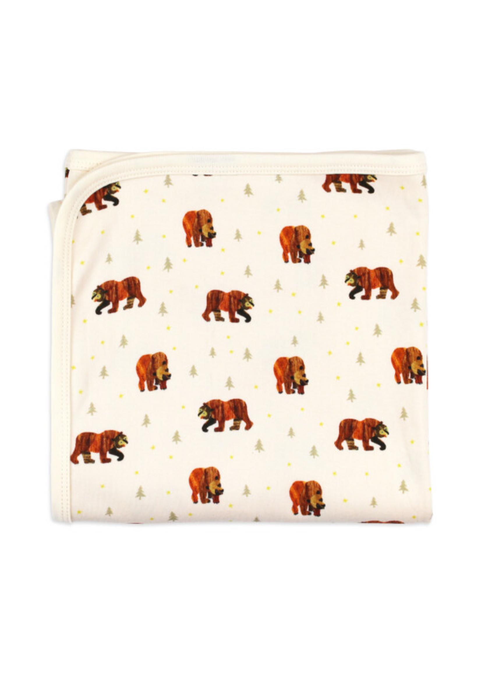 L'oved Baby Swaddle Blanket -Brown Bear