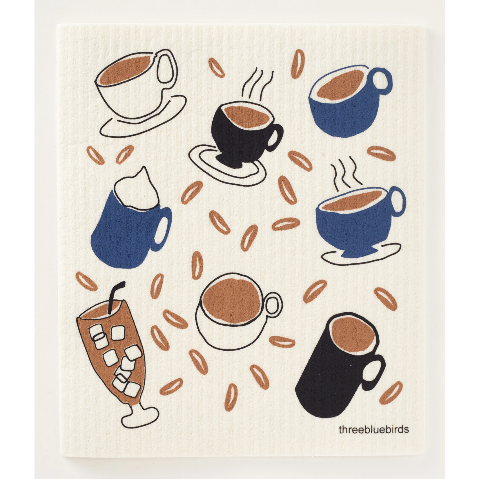 Three Bluebirds Organic Cotton & Wood Cellulose Swedish Towels-