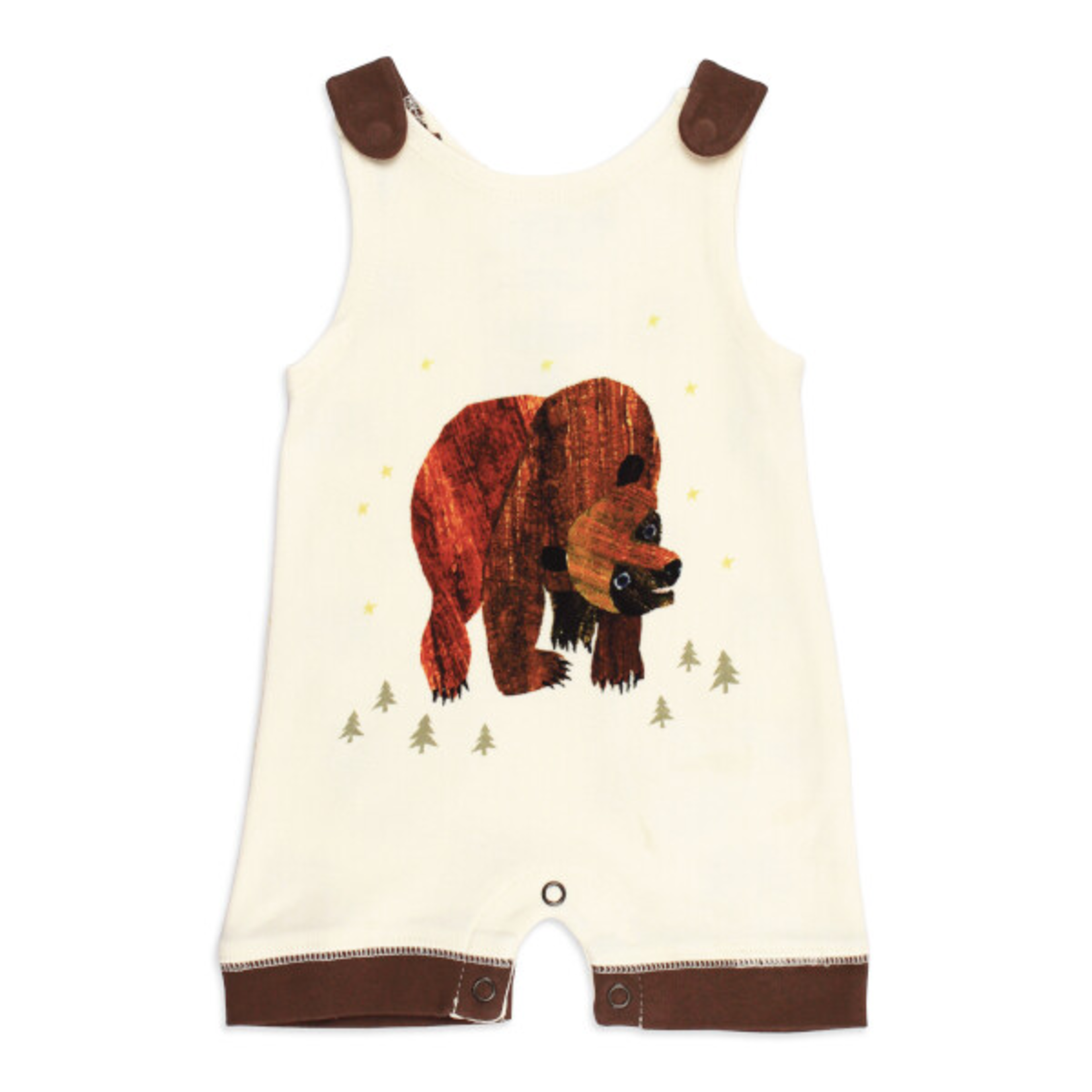 L'oved Baby Sleeveless Romper - Brown Bear