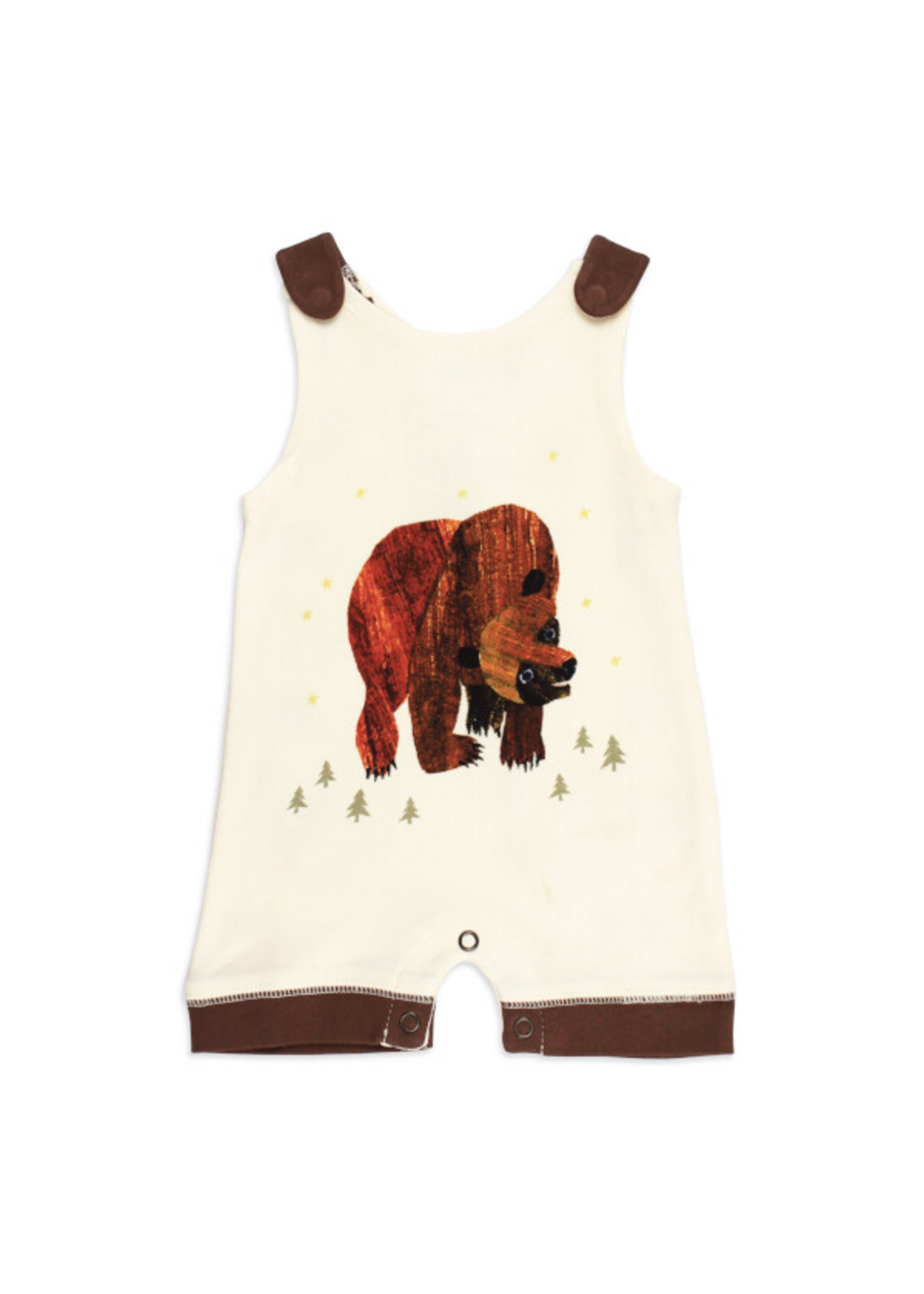 L'oved Baby Sleeveless Romper - Brown Bear