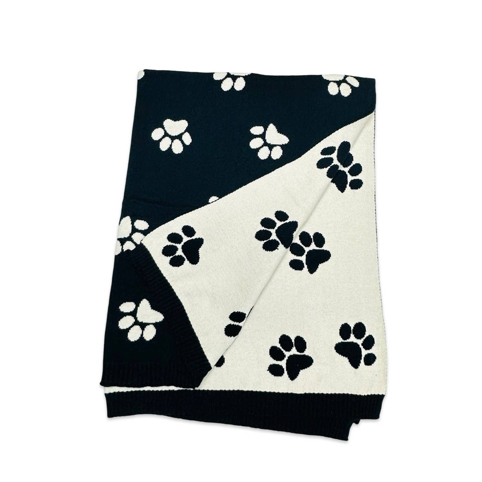 Viverano Knitted Dog Paw Blanket