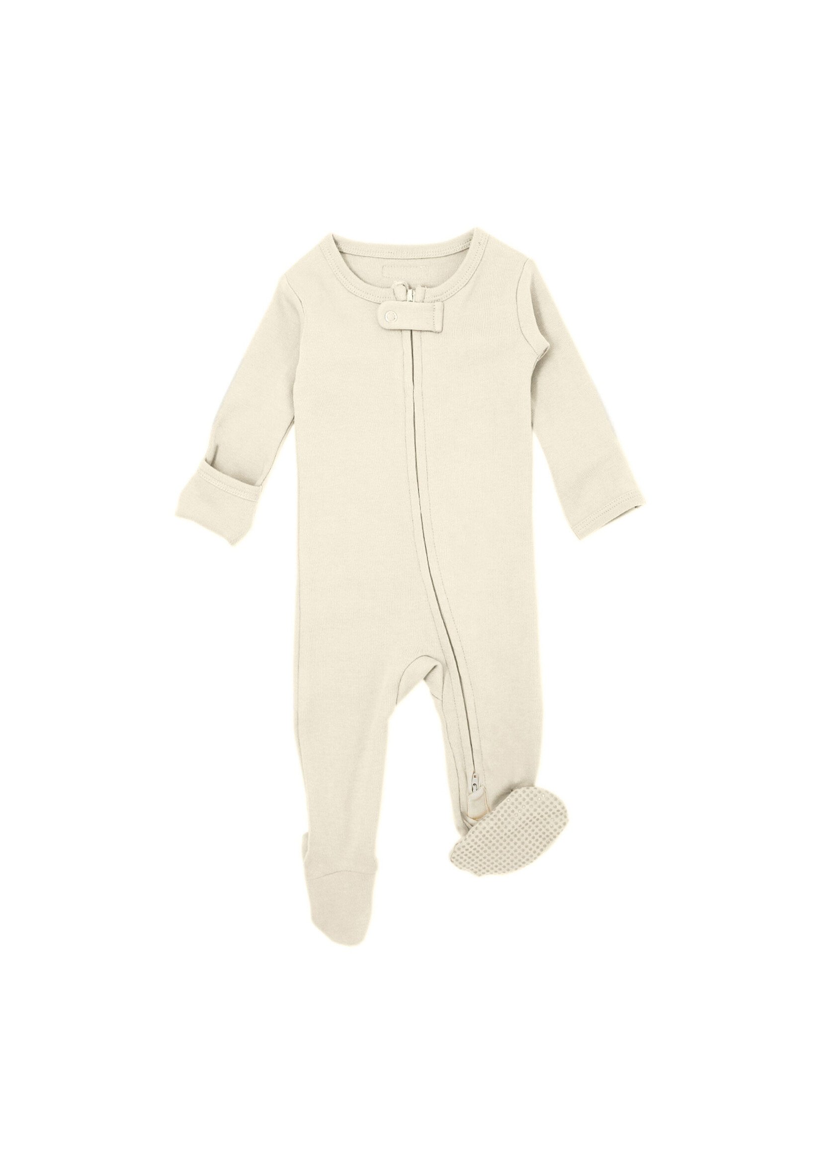 L'oved Baby Organic Cotton 2-Way Zipper Baby Footie