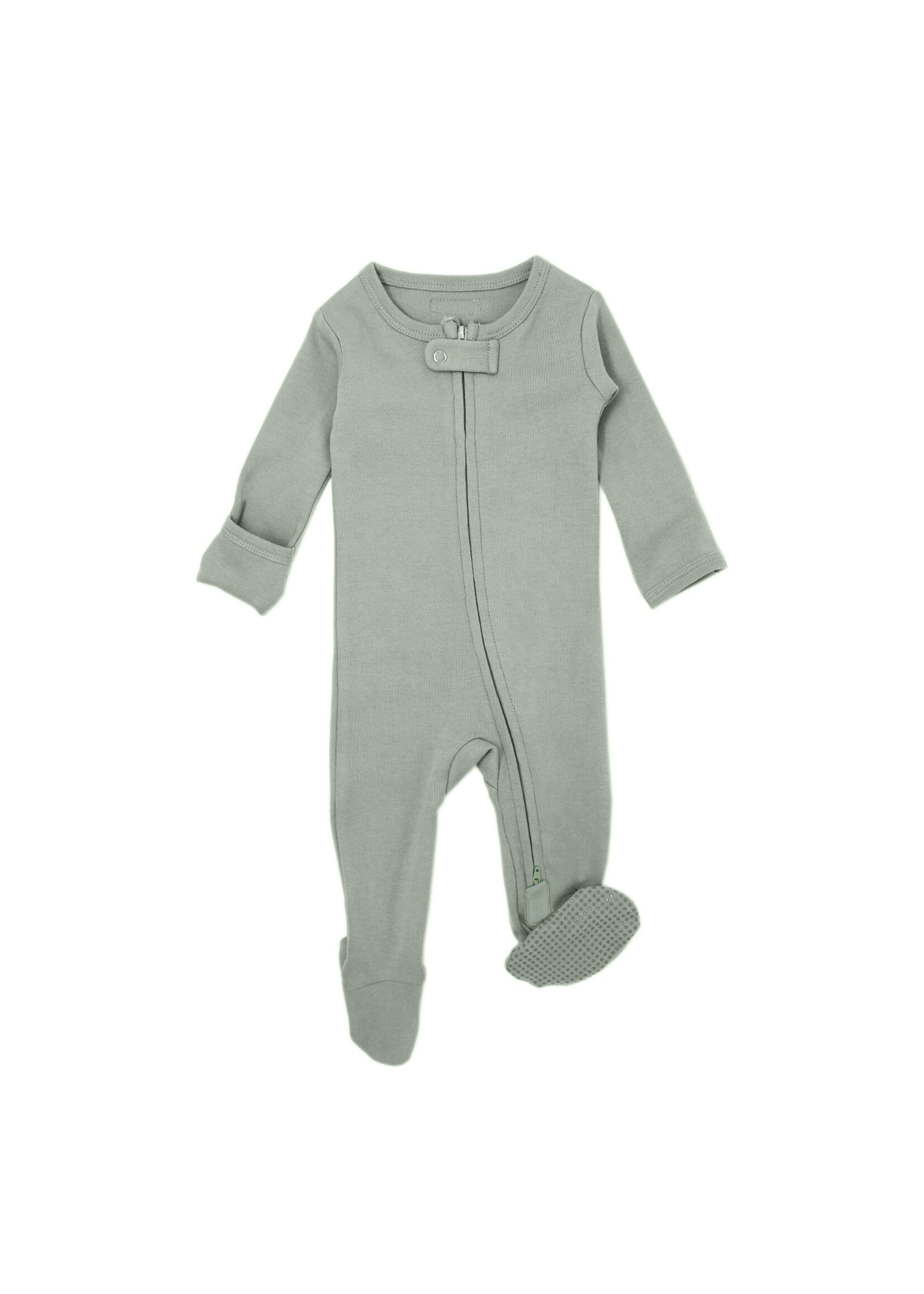 L'oved Baby Organic Cotton 2-Way Zipper Baby Footie