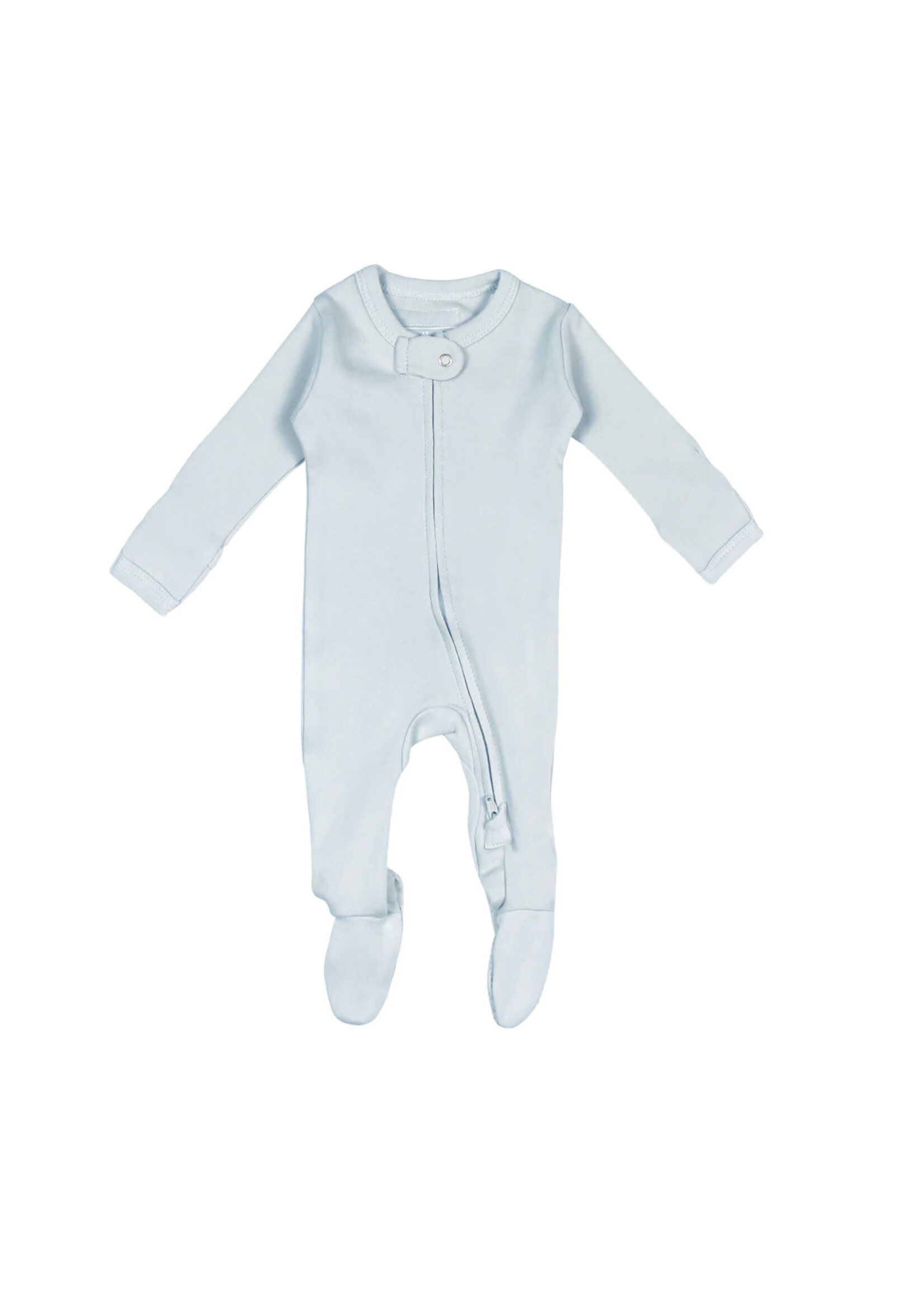L'oved Baby Organic Cotton 2-Way Zipper Baby Footie