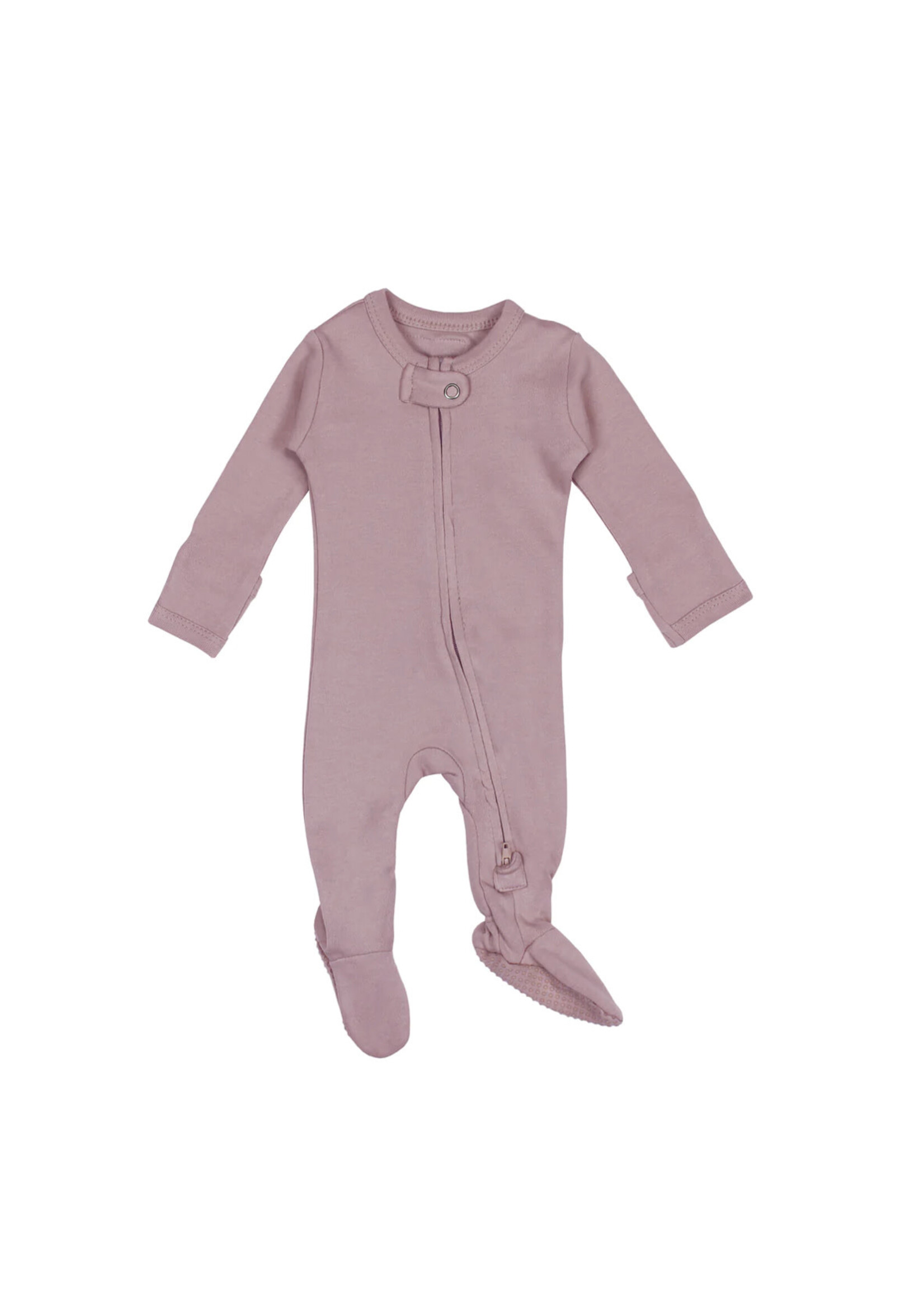 L'oved Baby Organic Cotton 2-Way Zipper Baby Footie