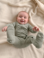 L'oved Baby Organic Cotton 2-Way Zipper Baby Footie