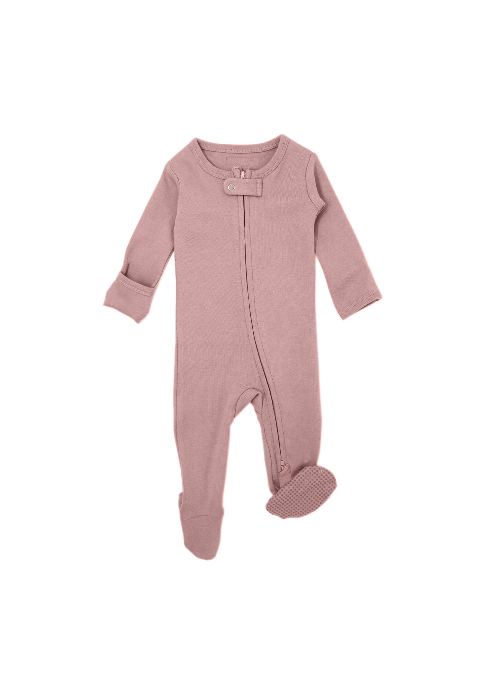 L'oved Baby Organic Cotton 2-Way Zipper Baby Footie