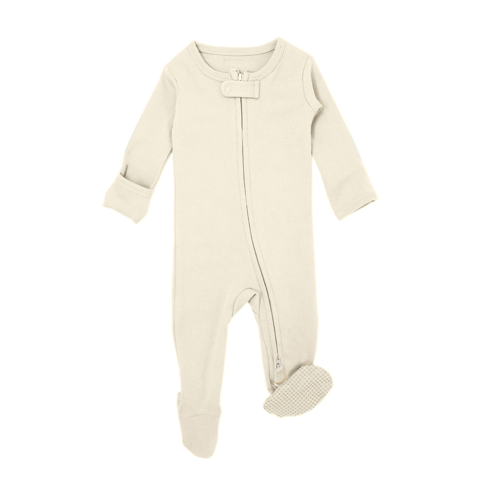 L'oved Baby Organic Cotton 2-Way Zipper Baby Footie
