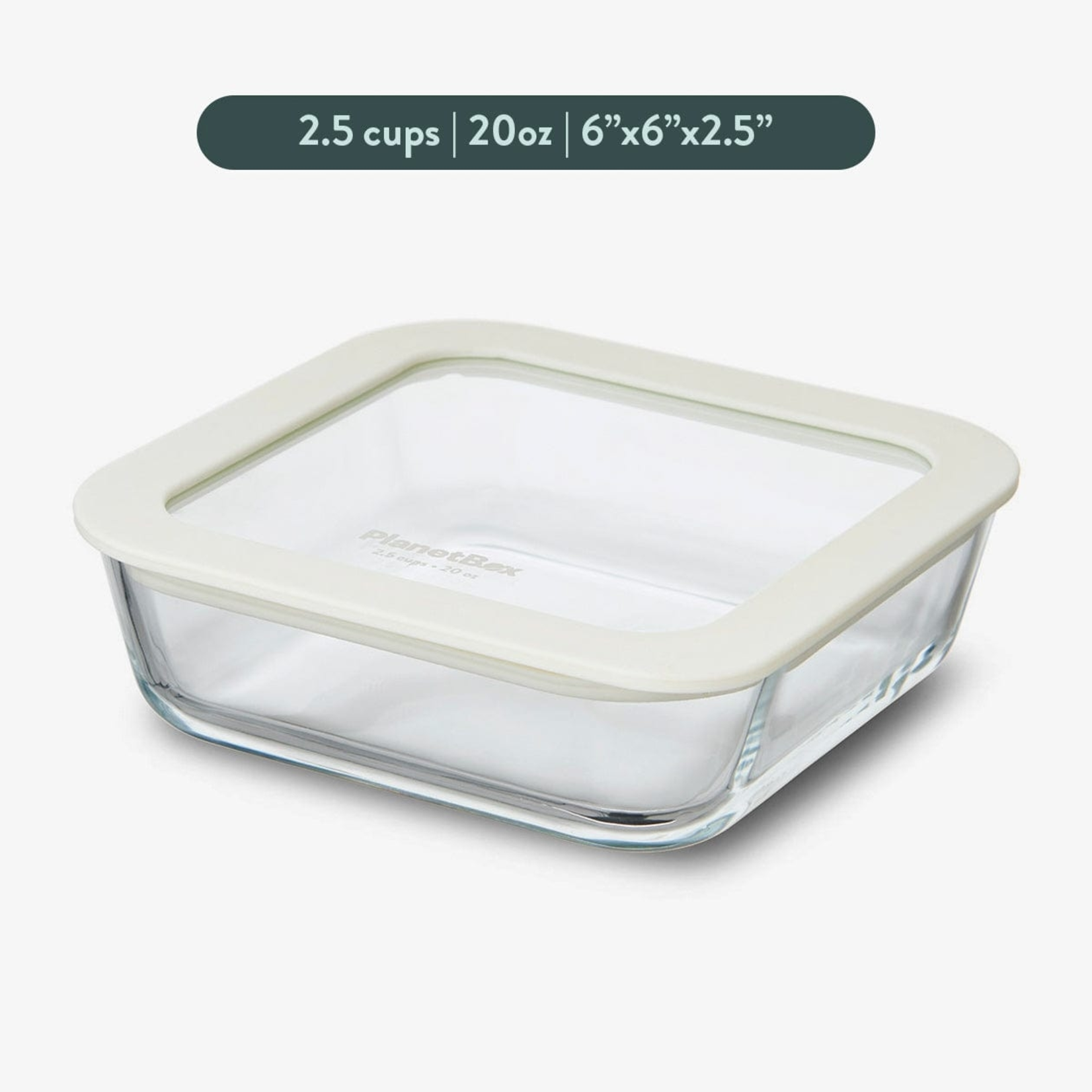 Square Glass Containers with Glass Lids