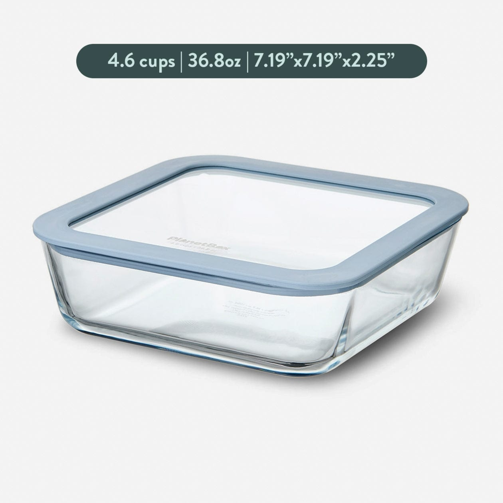Square Glass Containers with Glass Lids