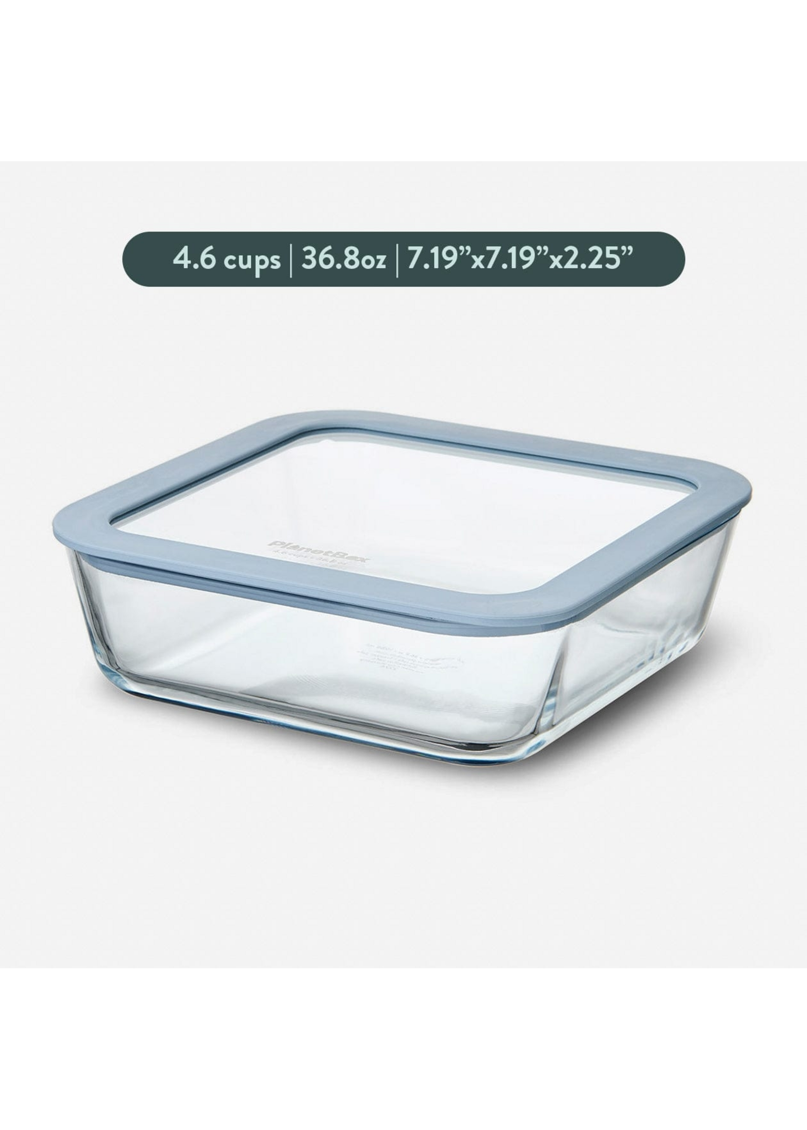 Square Glass Containers with Glass Lids