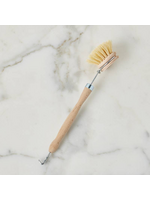 Etu Home Euro Wood-Handled Dish Brush with Replaceable Head