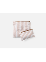 Snack Bag Set - Praline Stripe/Praline Chambray