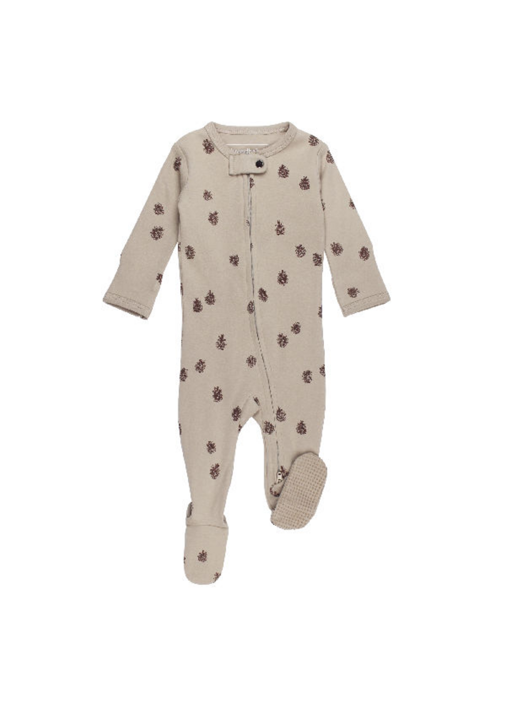 L'oved Baby Zipper Footie Pinecone or Tree