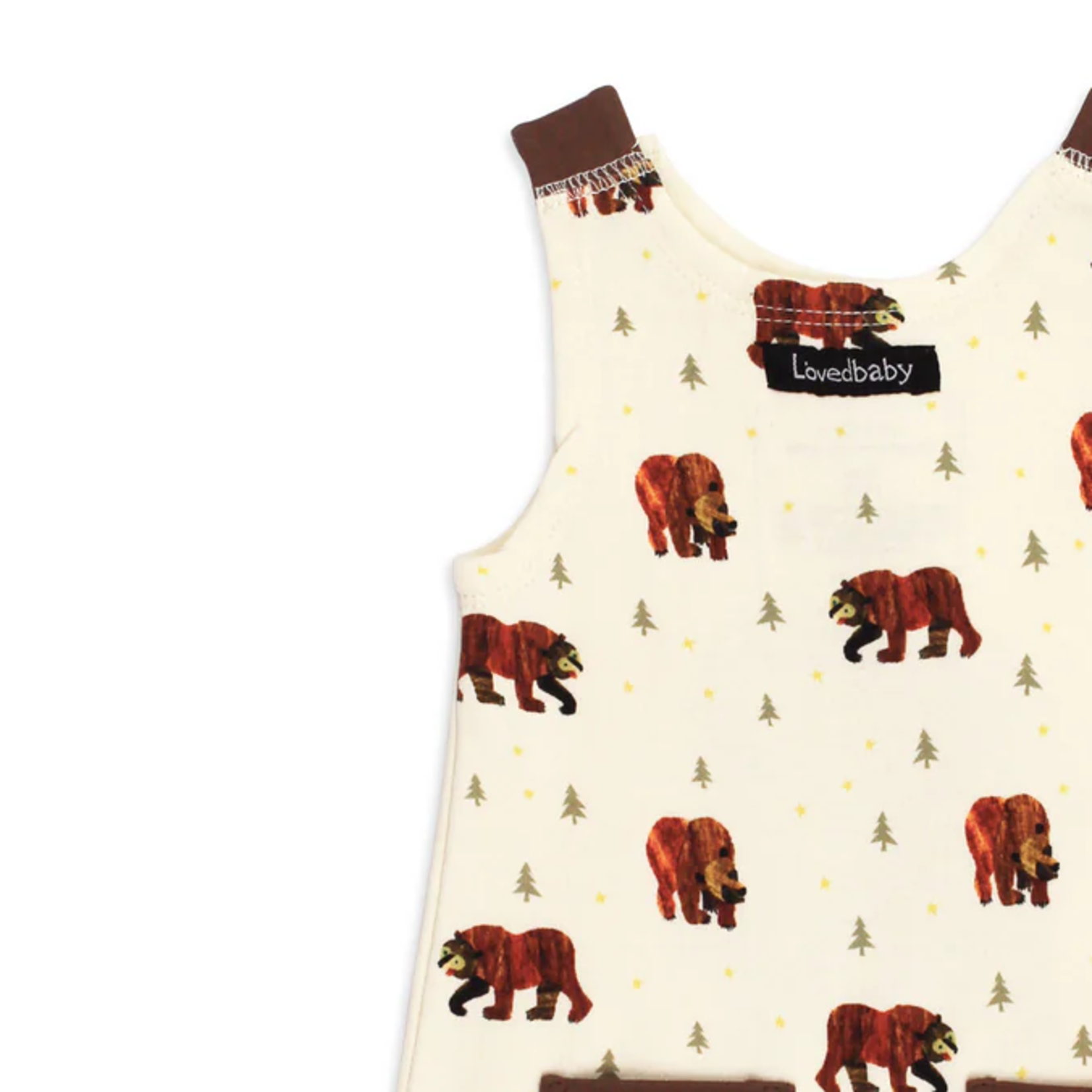 L'oved Baby Sleeveless Romper - Brown Bear