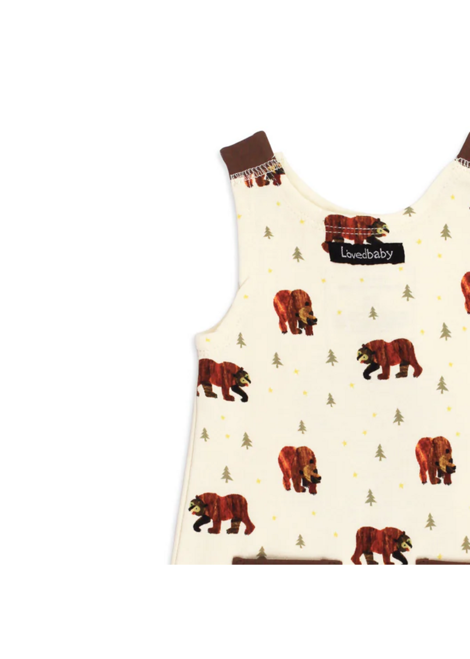 L'oved Baby Sleeveless Romper - Brown Bear