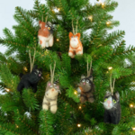 The Winding Road Little Cat Felted Wool Ornament