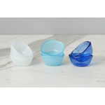 Etu Home Set of 6 Glass Pinch Pots Blues