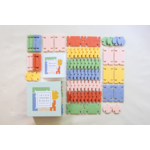 Lowercase Toys Interlocking Blocks Classic Set of 68 Multicolor