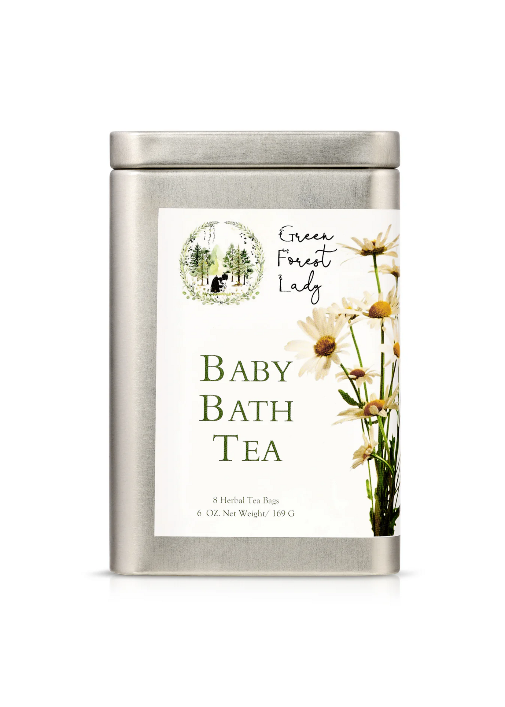 Green Forest Lady Baby Bath Tea