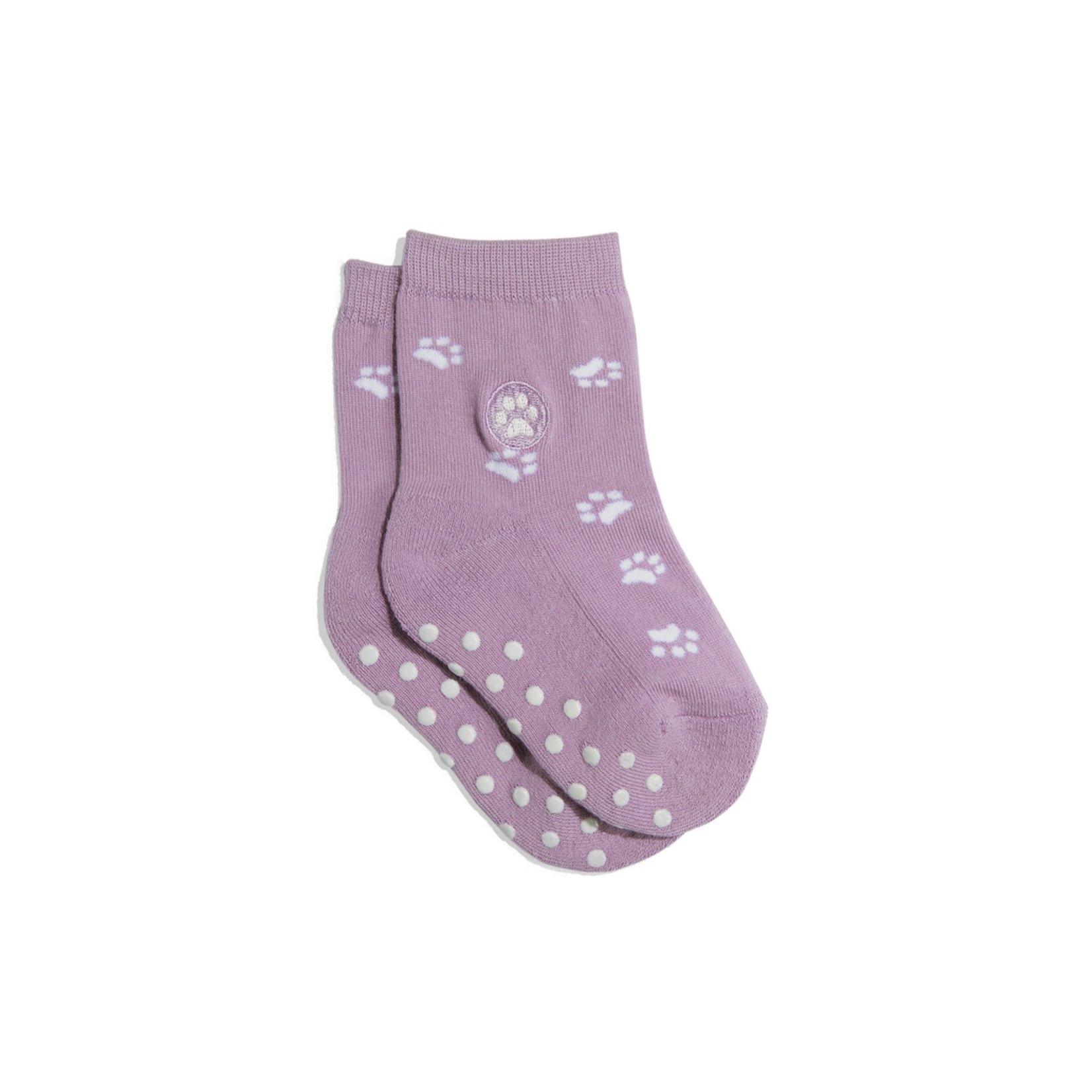 Conscious Step Children’s Socks That Save Dogs (Purple Paw Print)