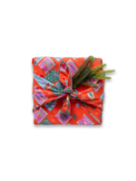 Season's Greeting Cloth Gift Wrap
