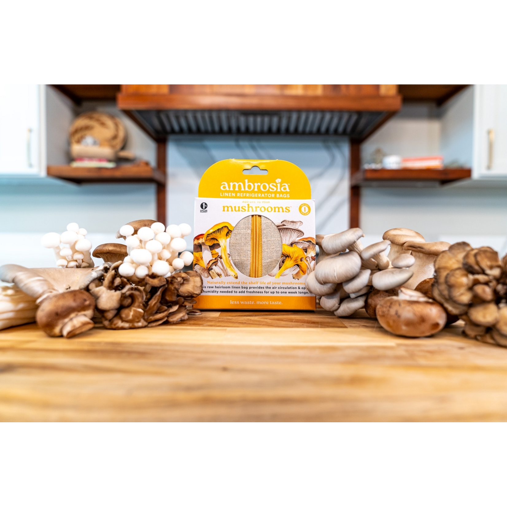 Ambrosia European Flax Linen Produce Bag  - Mushrooms