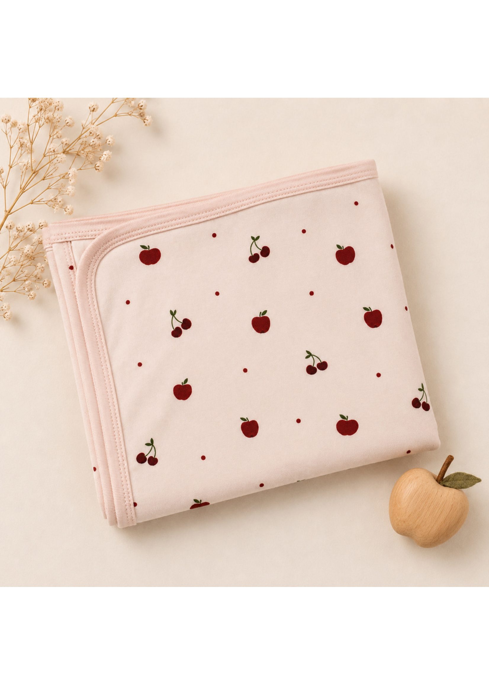 L'oved Baby Baby Blanket Cherry Apple