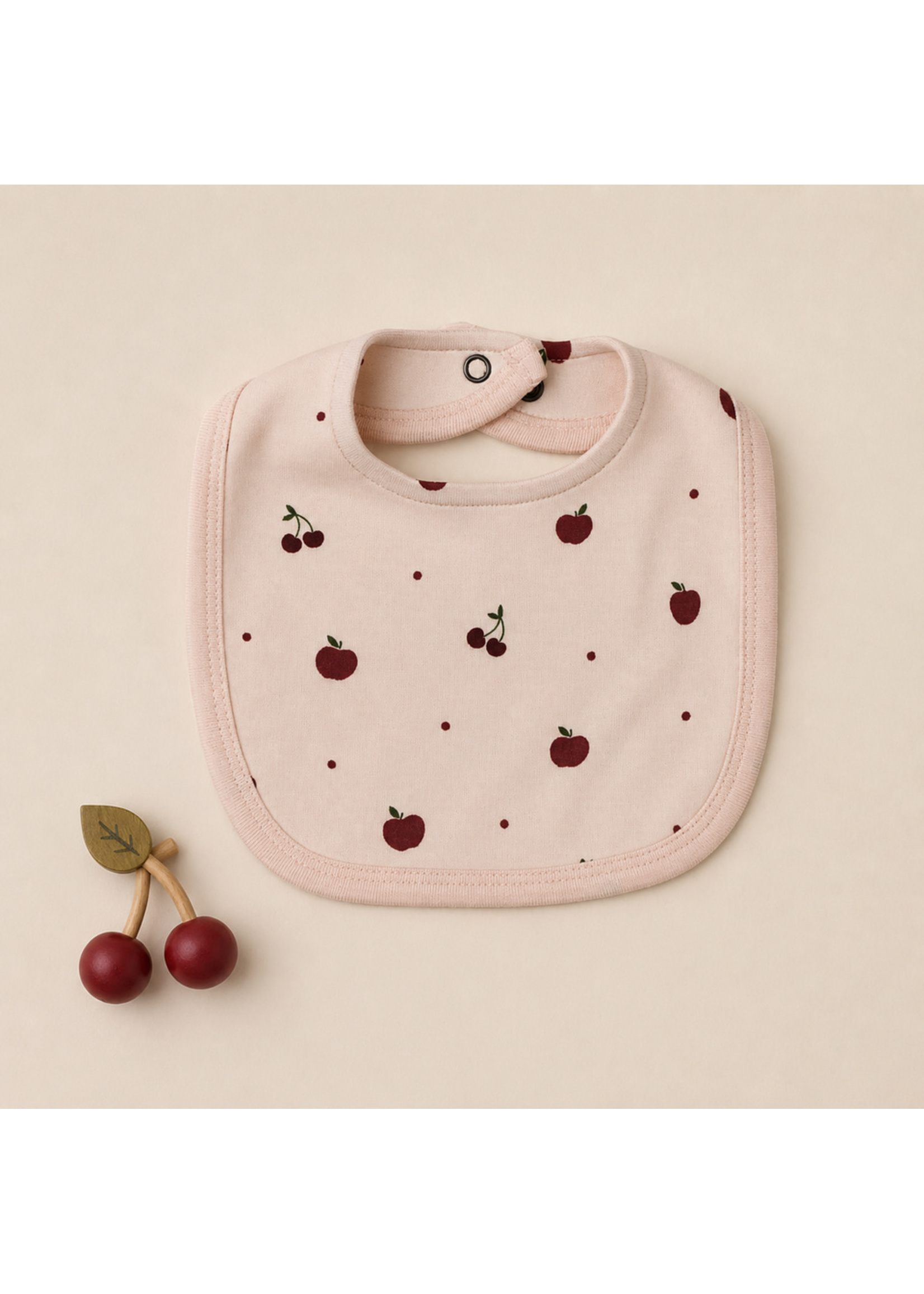 L'oved Baby Reversible Bib Cherry Apple