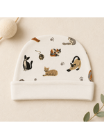 L'oved Baby Reversible Beanie 9 Lives Cats