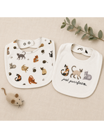 L'oved Baby Reversible Bib 9 Lives Cats