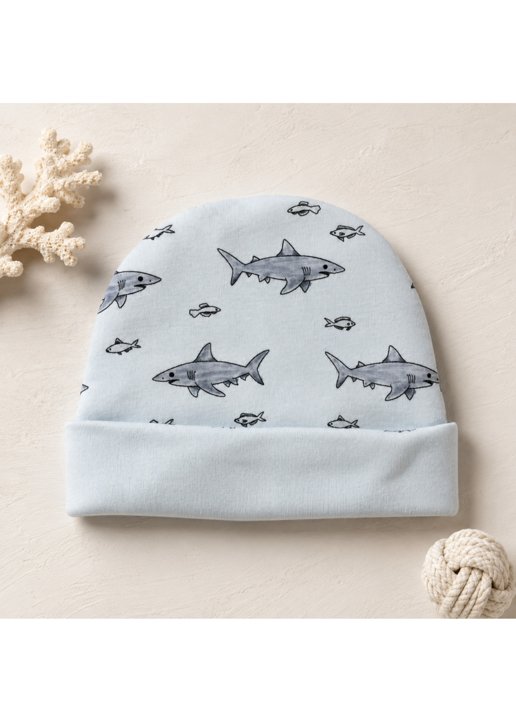 L'oved Baby Double Layer Beanie Coastal Crew