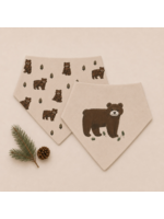 L'oved Baby Bandana Bib Set of 2 Black Bear
