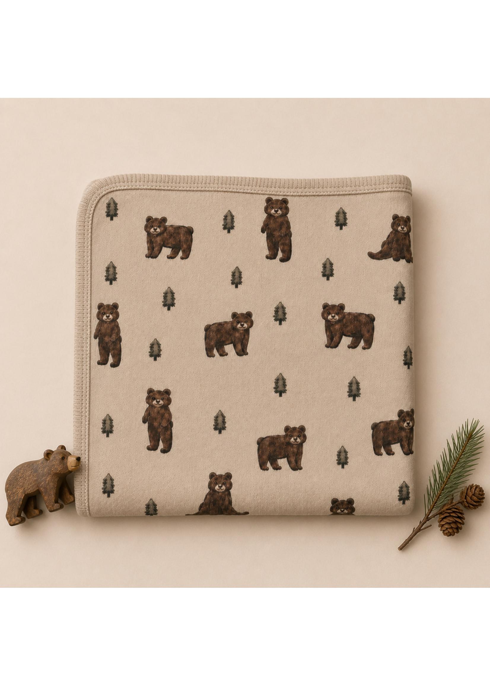 L'oved Baby Baby Blanket Black Bear