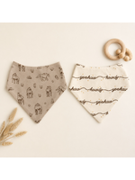 L'oved Baby Bandana Bib Set of 2 Mini Buckaroo