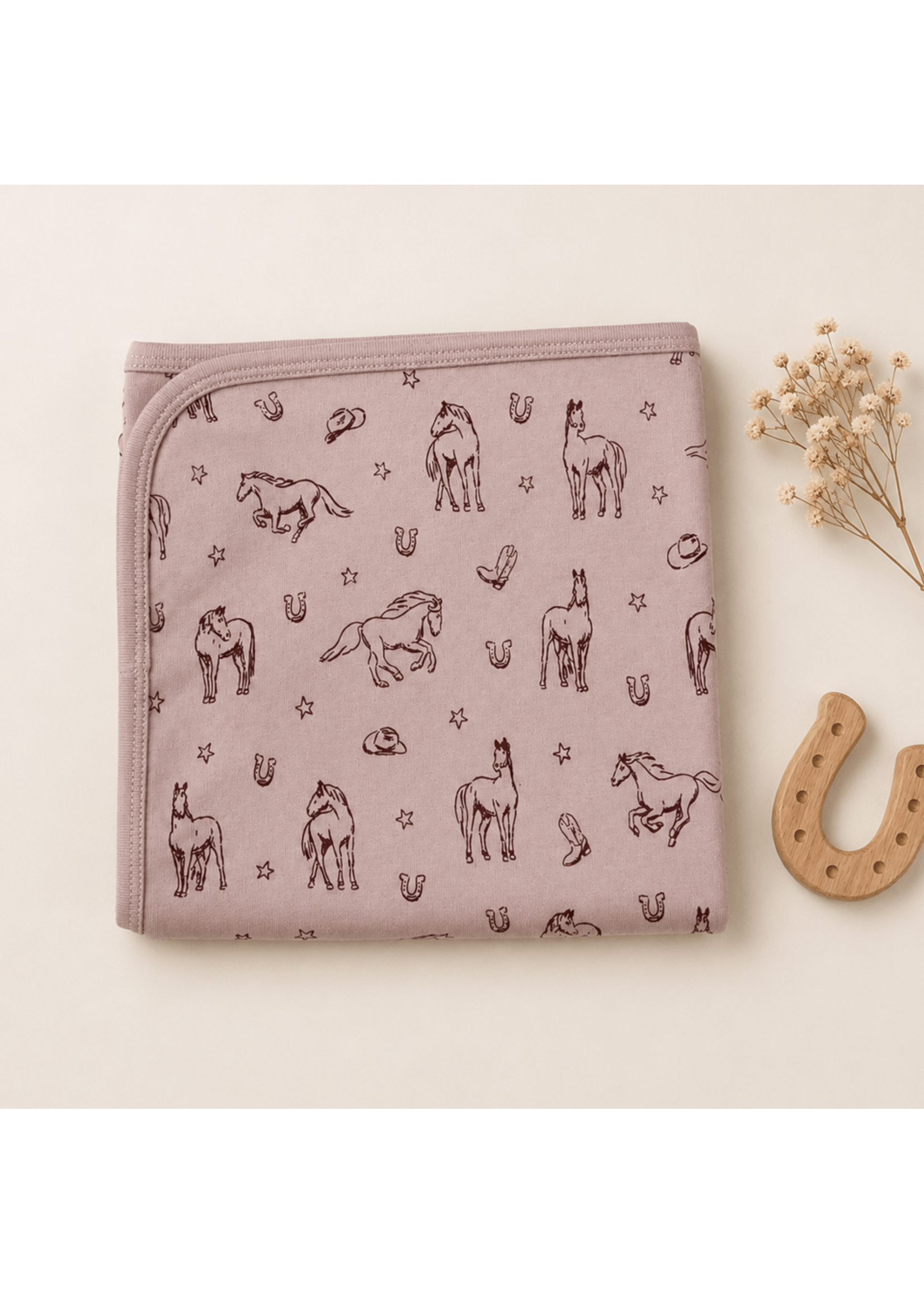 L'oved Baby Baby Blanket Rodeo Rose