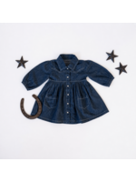 L'oved Baby Western Denim Long Sleeve Dress