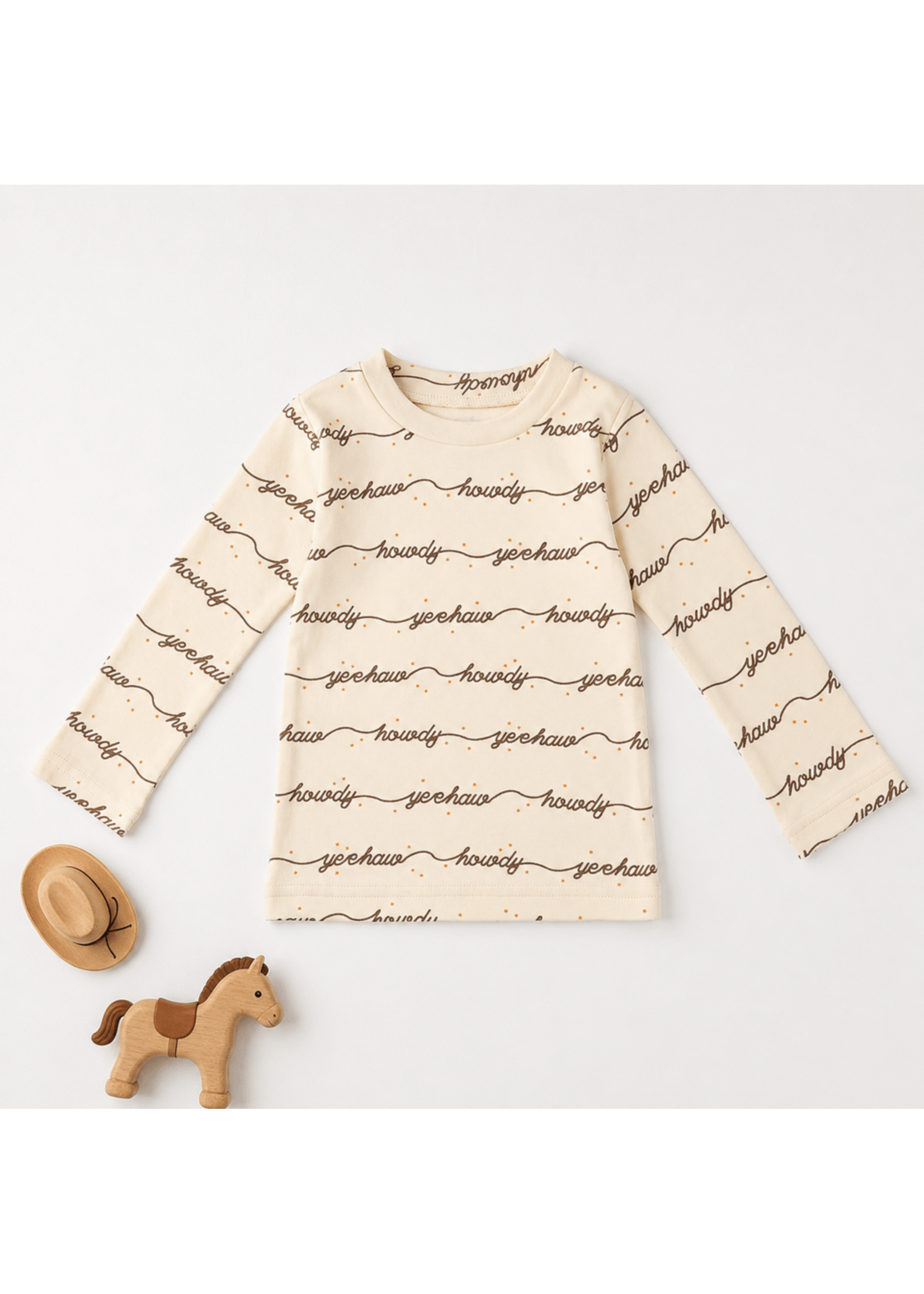 L'oved Baby Long Sleeve Crewneck Shirt Howdy