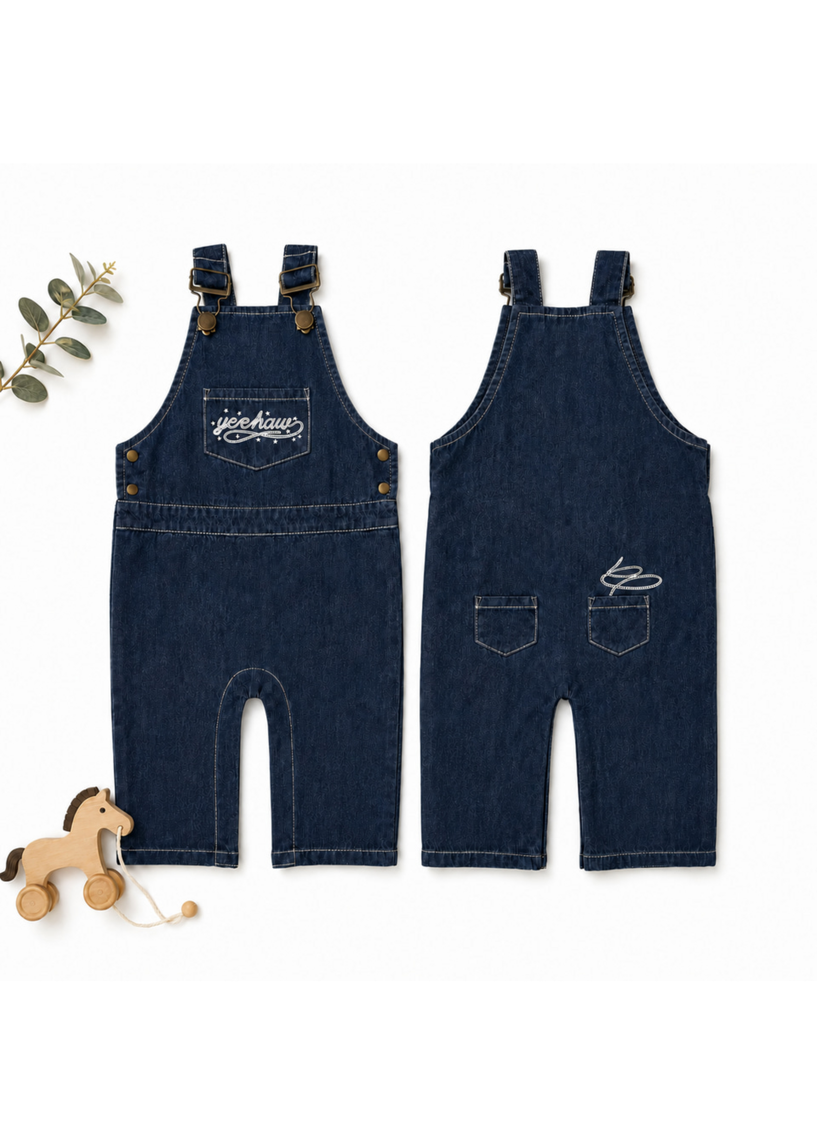 L'oved Baby Denim Overall Yeehaw