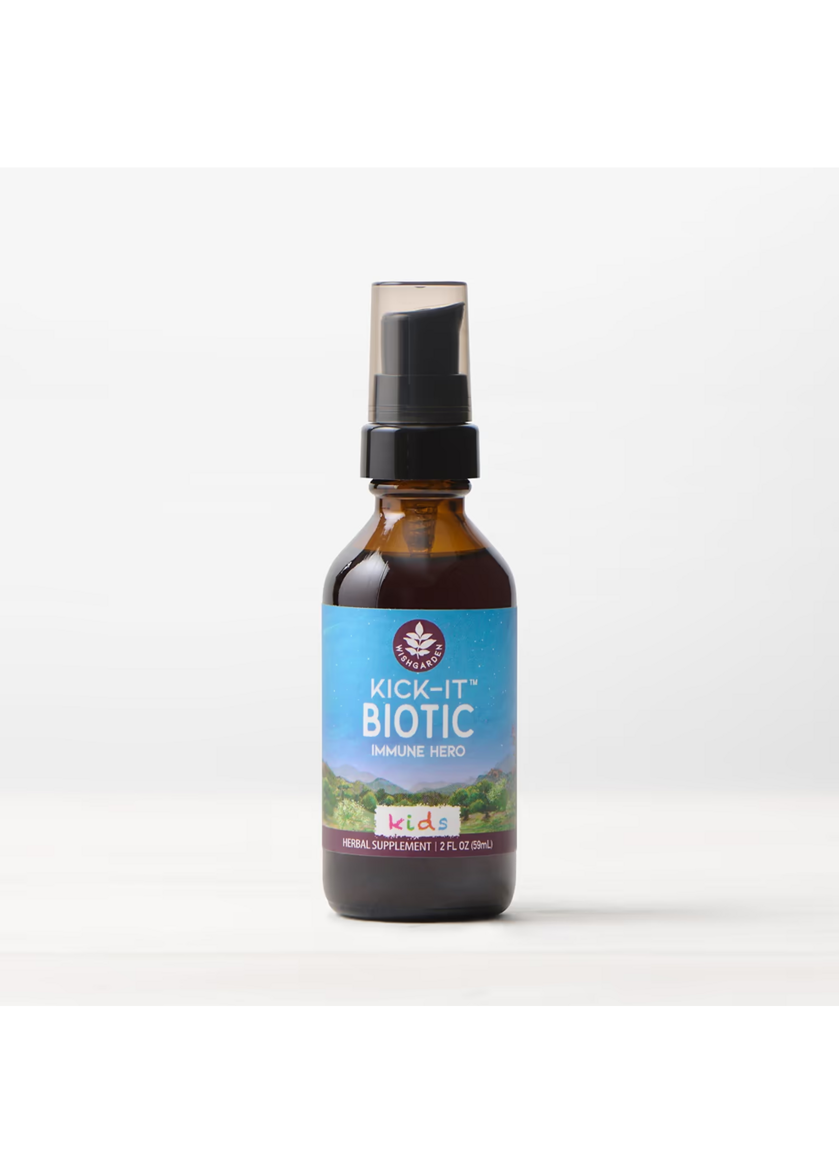 Wishgarden Herbs Kid's Tinctures & Tonics 2oz Kick-It Biotic